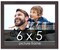 Photo Size Textured Brown Picture Frame - UV Acrylic, Foam Board Backing, Hanging Hardware